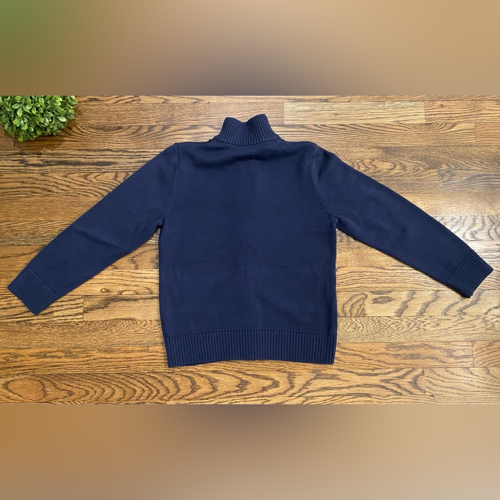 Boys Children’s Place Navy Blue Full Zip Sweater Sz 7-8 - Picture 2 of 3